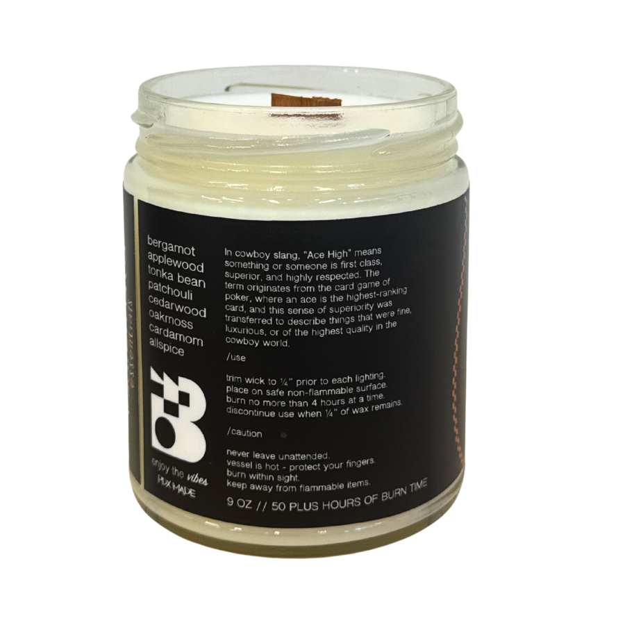 BENCHMARK X MISTER OK'S ESSENTIALS / Black Cowboy Soy Wax Candle