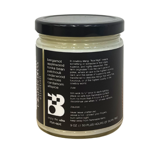 BENCHMARK X MISTER OK'S ESSENTIALS / Black Cowboy Soy Wax Candle