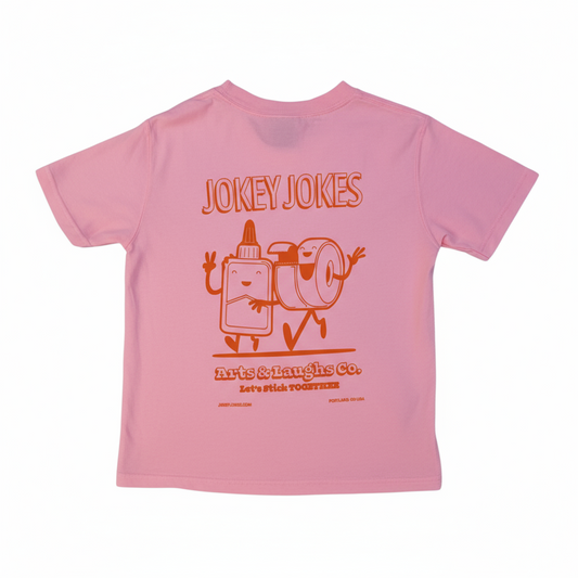 Jokey Jokes Kids Tee Pink