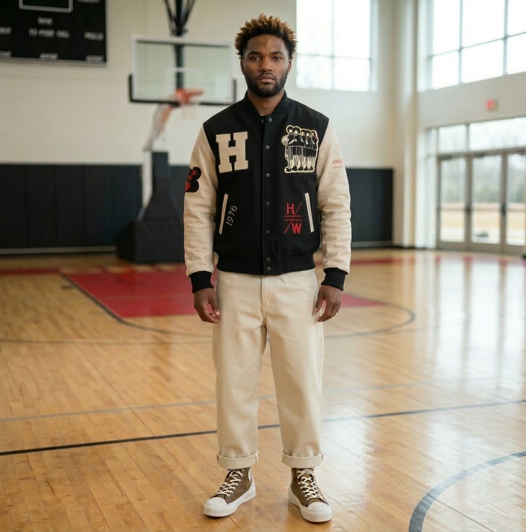 BENCHMARK X HOMMEWRK / Varsity Letterman Jacket