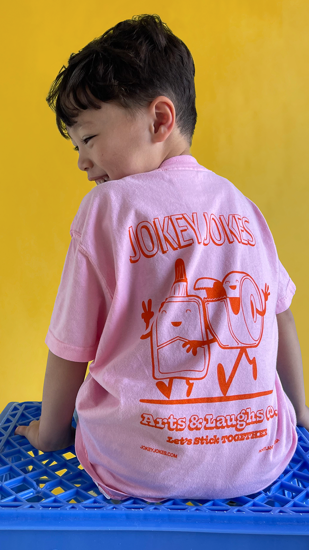 Jokey Jokes Kids Tee Pink