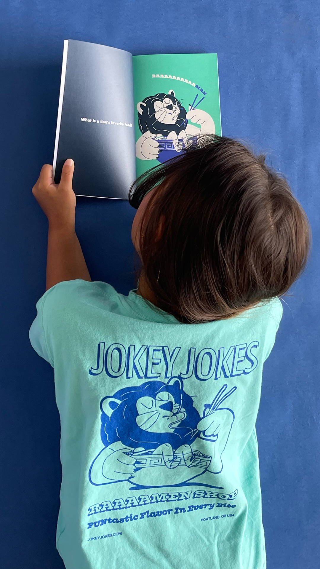 Jokey Jokes Kids Tee Teal