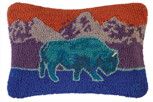 FOUR CORNERS / Blue Buffalo Pillow