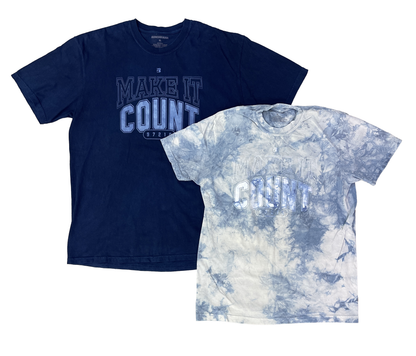 BENCHMARK X VIBRANT VALLEY / Indigo Dyed Make It Count Tee