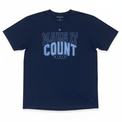 BENCHMARK X VIBRANT VALLEY / Indigo Dyed Make It Count Tee