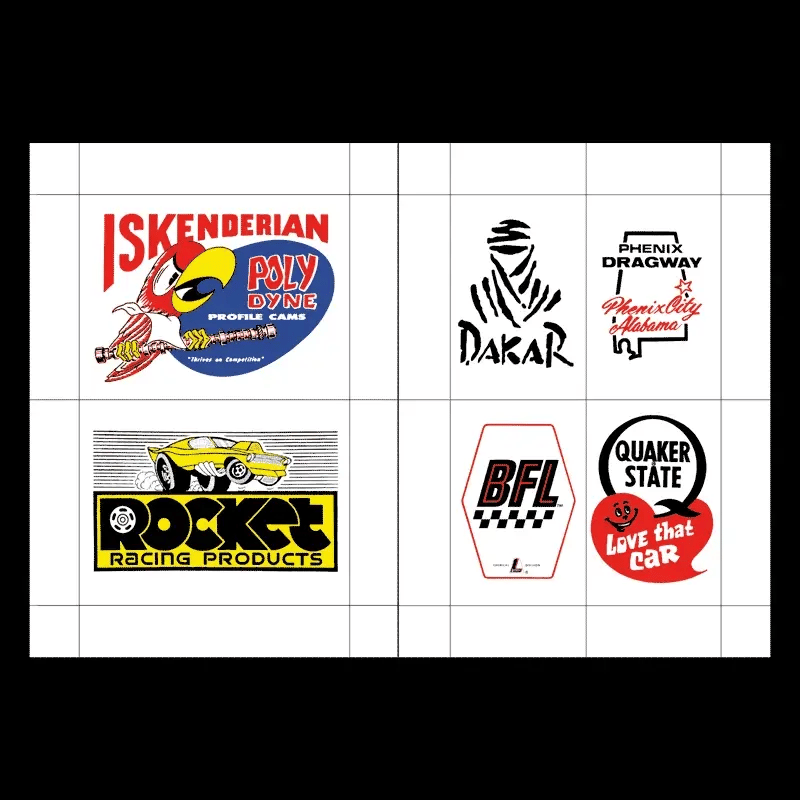 MASALA NOIR PUBLICATIONS / Racing Logos & Stickers Book