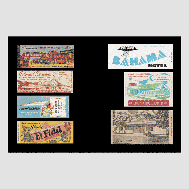 MASALA NOIR PUBLICATIONS / Matchbooks from U.S.A.